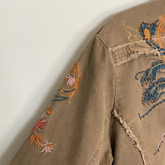 Urban Life Embroidered Cargo Jacket, XL - Picture 4 of 8